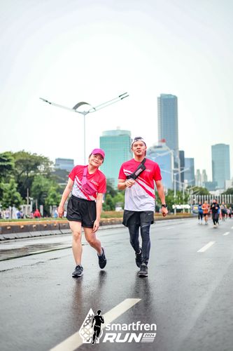 Race photo from Smartfren Run 2024