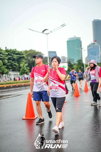 Race photo from Smartfren Run 2024