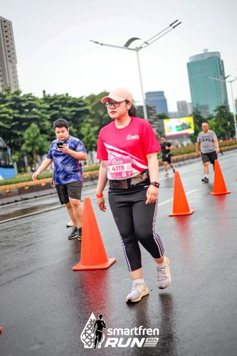Race photo from Smartfren Run 2024