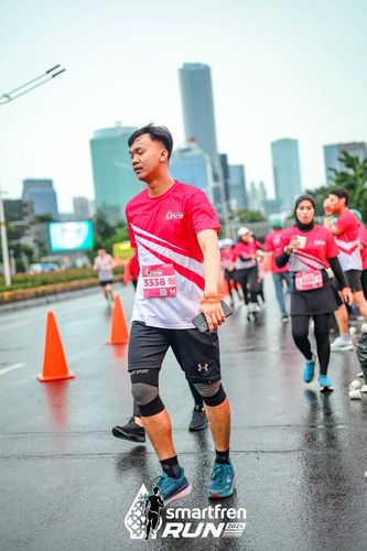 Race photo from Smartfren Run 2024