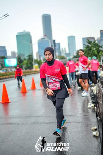 Race photo from Smartfren Run 2024