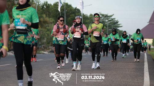 Race photo from Arutmin Borneo Run 2024
