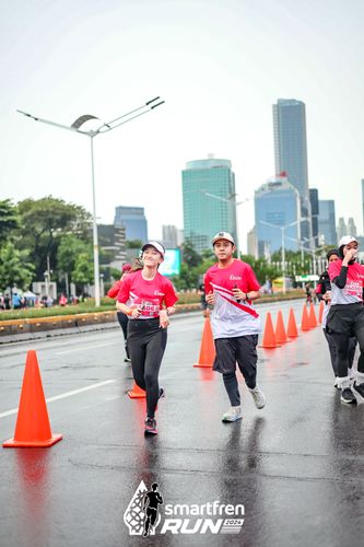 Race photo from Smartfren Run 2024