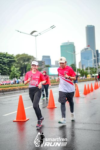 Race photo from Smartfren Run 2024