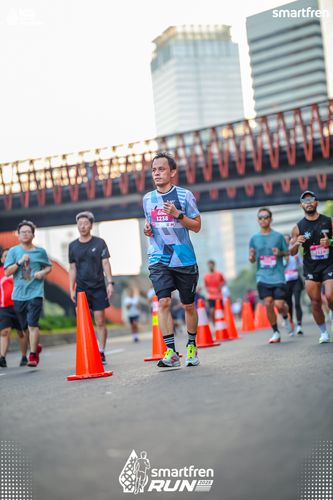 Race photo from Smartfren Run 2025 