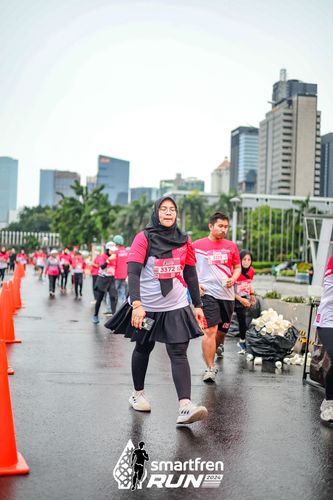 Race photo from Smartfren Run 2024