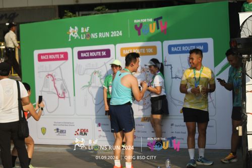 Race photo from BAF LIONS RUN 2024