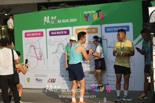 Race photo from BAF LIONS RUN 2024