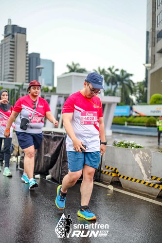 Race photo from Smartfren Run 2024