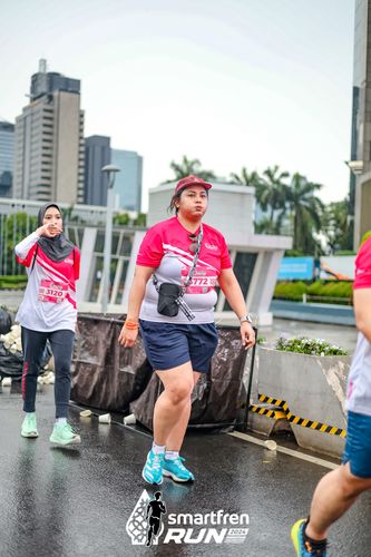 Race photo from Smartfren Run 2024