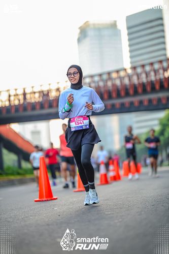 Race photo from Smartfren Run 2025 