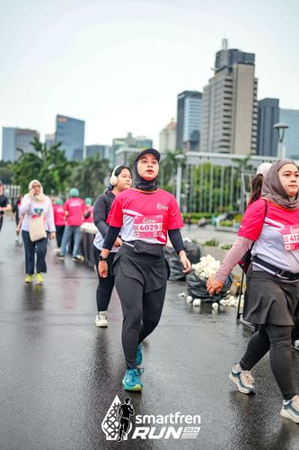 Race photo from Smartfren Run 2024