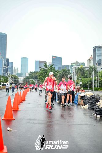 Race photo from Smartfren Run 2024