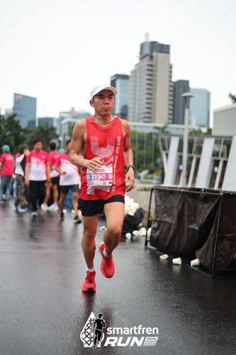 Race photo from Smartfren Run 2024