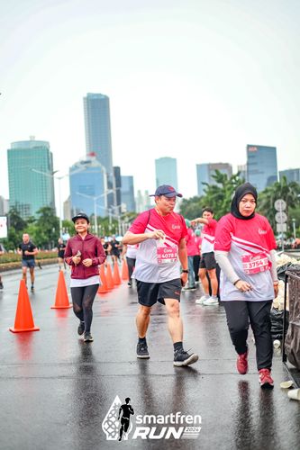 Race photo from Smartfren Run 2024