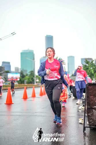 Race photo from Smartfren Run 2024