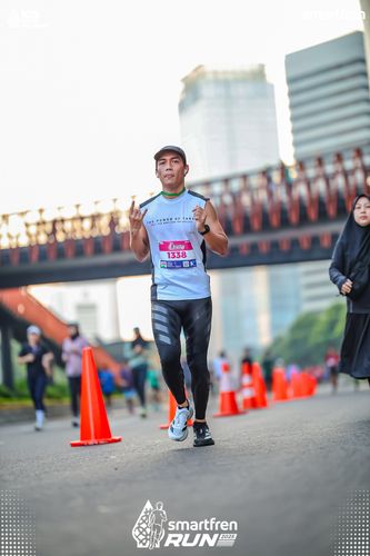 Race photo from Smartfren Run 2025 