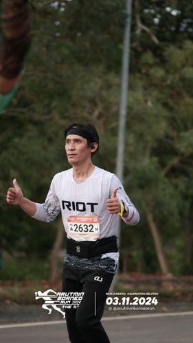 Race photo from Arutmin Borneo Run 2024