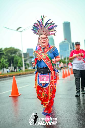 Race photo from Smartfren Run 2024