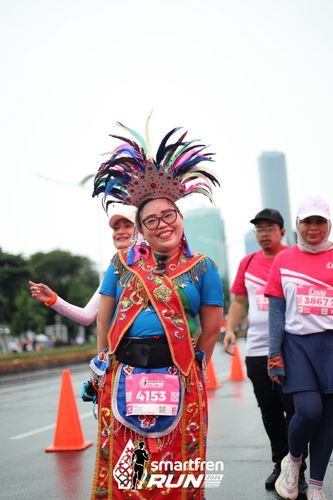 Race photo from Smartfren Run 2024