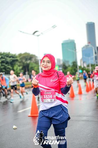 Race photo from Smartfren Run 2024