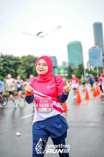 Race photo from Smartfren Run 2024