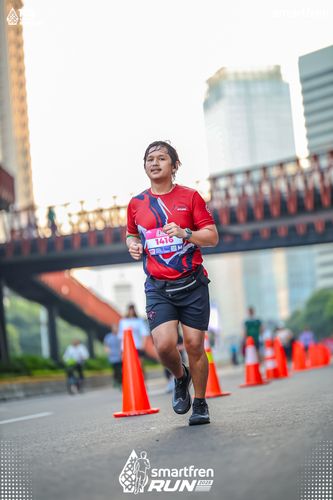 Race photo from Smartfren Run 2025 