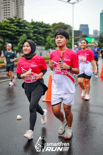 Race photo from Smartfren Run 2024