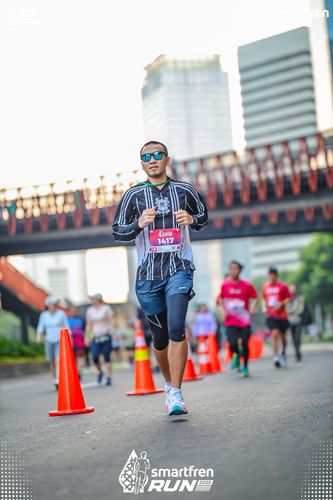 Race photo from Smartfren Run 2025 