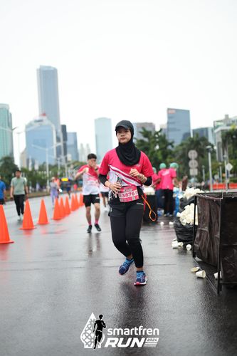 Race photo from Smartfren Run 2024