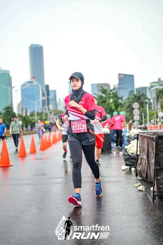 Race photo from Smartfren Run 2024