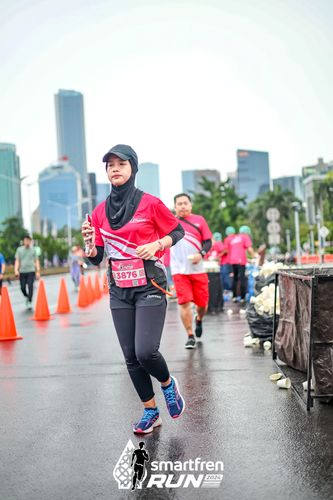 Race photo from Smartfren Run 2024