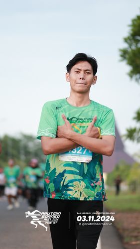 Race photo from Arutmin Borneo Run 2024