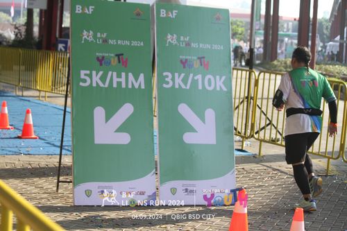 Race photo from BAF LIONS RUN 2024