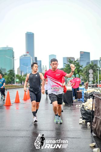 Race photo from Smartfren Run 2024
