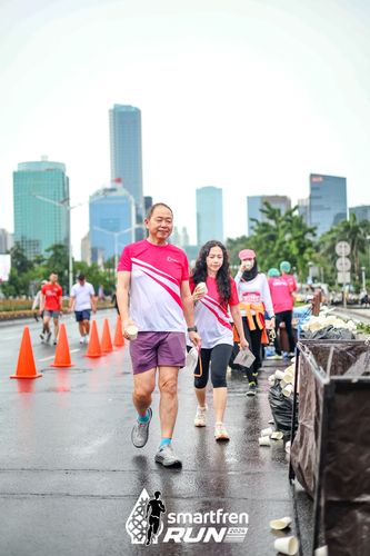 Race photo from Smartfren Run 2024