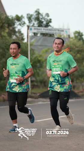 Race photo from Arutmin Borneo Run 2024