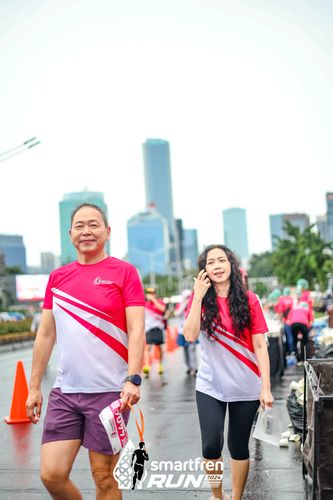 Race photo from Smartfren Run 2024