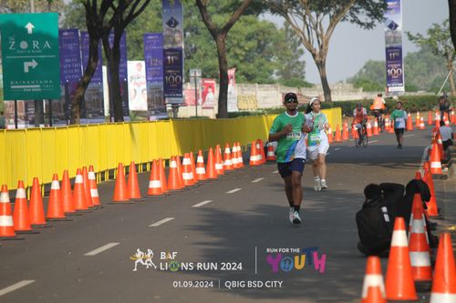 Race photo from BAF LIONS RUN 2024