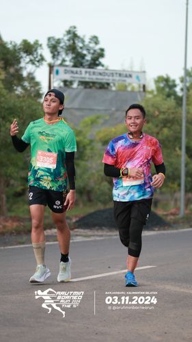 Race photo from Arutmin Borneo Run 2024