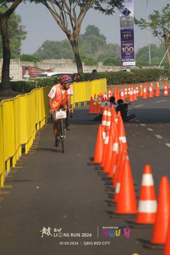 Race photo from BAF LIONS RUN 2024