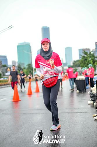 Race photo from Smartfren Run 2024