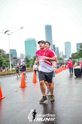 Race photo from Smartfren Run 2024
