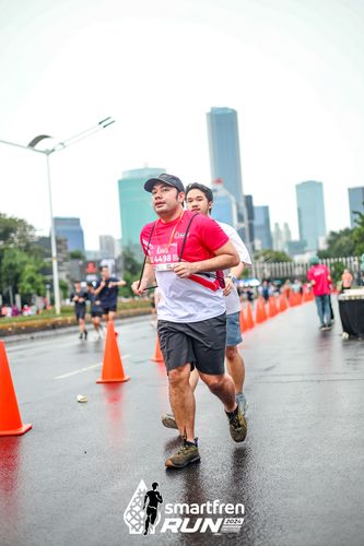 Race photo from Smartfren Run 2024