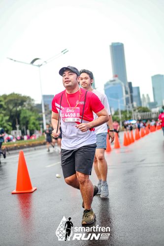 Race photo from Smartfren Run 2024