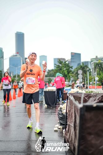 Race photo from Smartfren Run 2024