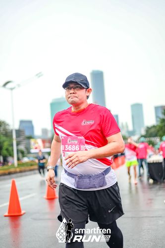 Race photo from Smartfren Run 2024