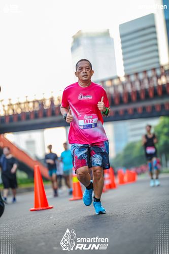 Race photo from Smartfren Run 2025 