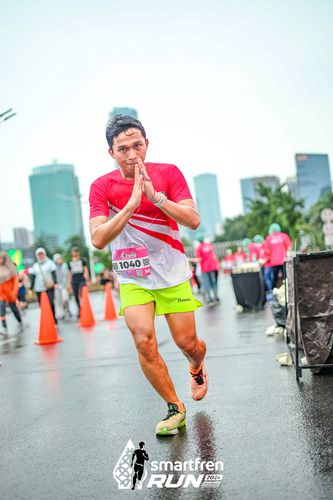 Race photo from Smartfren Run 2024