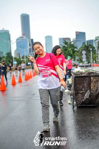 Race photo from Smartfren Run 2024